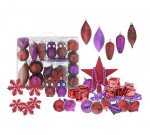 48 Piece Wild Berry / Midnight Glamour Bauble Pack