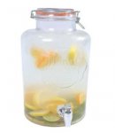 The Vintage Company 7.6L Airtight Glass Drinks Dispenser with code