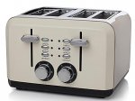 Haden Perth 4-Slice Toaster – Cream or Sleek Stainless Steel