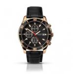 Sekonda Men's Quartz Watch / Chronograph with Black Leather Strap + 2 year Guarantee Sold by cbhwatches