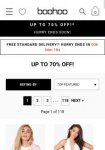 upto 70% Off Women's Clothing @ boohoo Free delivery