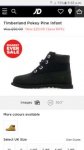 Infant black timberland boots