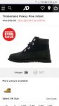 Infant black timberland boots £20.00 JD Sports