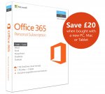 Argos; Microsoft Office 365 Personal - 1 User 237/9801