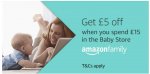 Get when you spend &pound;15 in Baby Store
