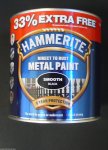 1Ltr Hammerite Smooth Black 12.99