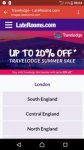ENDS MIDNIGHT TODAY*Upto Travelodge on LateRooms.com, 15% off July 2017 bookings 20% off August and September 2017 bookings plus extra 10% tcb