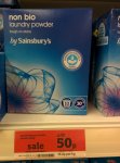 Laundry powder detergent non-bio 650g