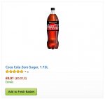 Coca Cola Zero and Coca Cola Cherry 1.75L