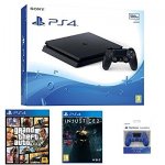 Sony PlayStation 4 (500GB) + GTA V + Injustice 2 + 2nd DualShock 4 Controller