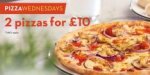Pizza Wednesdays - 2 classic pizzas for £10.00 all day and night @ Pizza Express