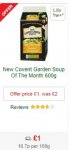 New Covent Garden Soup - MORRISONS 'till July 23rd and ASDA 600g FREE SOUP with NEW £1 off downloadable voucher Valid 'till October - £1.17 at TESCO 700g)- Links in Deal Details
