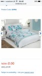 B&M duvet set