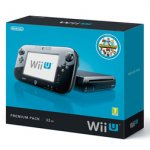 Wii U 32GB Premium Black Console (Fair Condition) with Mario Kart 8 & Super Mario 3D World