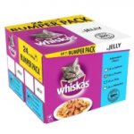 Whiskas Pouches Traditional Cat Food in Jelly or Gravy 24 x 100g in each pack