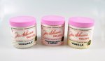 Joe Delucci's Gelato 500ml tubs Remarkable Italian Ice Cream - Coconut, Vanilla and Strawberries & Cream