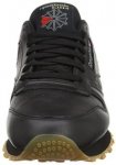 Reebok Classic Leather, black/gum in size 9.5 UK