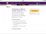 10x nectar points at ebay starting tomorrow 14th July