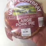 Vale Of Mowbray Large Pork Pie