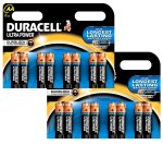 DURACELL 2 x LR6/MX1500 Ultra Power AA Alkaline Batteries - 8 pack. 16 x AA batteries