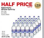 Highland Spring 20 x 750ml Sports bottles - From Monday