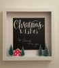 3D Christmas Wishes Chalkboard countdown sign