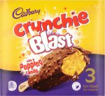 Cadbury Crunchie Blast with Poppin' Candy 3 x 100ml (300ml) / Cadbury Dairy Milk Ice Cream Swirl Luxury Ice Cream 3 x 100ml (300ml)