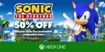 50% off Sonic titles (must have Gold account)