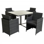 Wilko Rattan Effect Cube Set 4 Seater Was £275.00 £175.00 You save £100.00