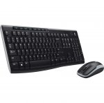 Logitech MK270 Wireless USB Keyboard inc Optical Mouse - Black