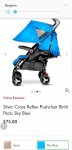 Silver Cross Reflex Pushchair Birth Pack, Sky Blue £75.00 instore @ John Lewis