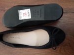 Newlook black ballet pumps shoes reduced £2.00 instore denton