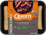 Quorn Meat Free Sausages (6 per pack - 250g) (Rollback Deal)