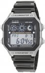 Casio AE-1300WH-8AV Men's Quartz Watch with Silver Dial Analogue - Digital Display and Black Resin Strap, 10 Year Battery, 100m Water Resistance, Prime), £18.98 non prime