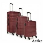 Antler 3 piece hard case suitcases
