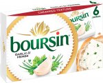 Boursin Soft Cheese Portions - Garlic & Herbs (6 per pack - 96g)