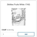 Limited Edition White Skittles - Tesco - 97p - Instore / Online