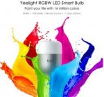 Original Xiaomi Yeelight LED Smart Bulb (Color Version - RGBW) E27 9W 600 Lumens Mi Light Smart Phone WiFi Remote Control £10.92 Delivered w/code @ Tomtop 
