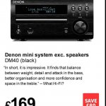 Denon DM40(black mini system