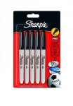 Sharpie Fine Point Permanent Marker - Black, Pack of 5 @ Amazon - Add on item