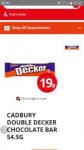 Cadbury double decker 54.5g bar just 19p rrp 65p @ poundstretcher