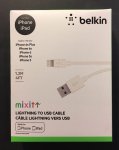 Belkin cables in Asda. 2M HDMI Cable £1.50, 5M HDMI £2.50, 1.2M iPhone iPad iPod charging USB data cable 50p, AUX cable £1.