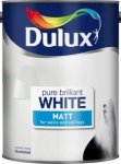 Dulux Matt Paint, 5 L - Pure Brilliant White by Dulux