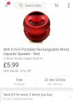XMI X-mini Red - x3 (Save &pound;5 when you buy 3.)