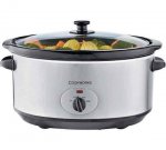 Cookworks 5.5L Slow Cooker - Stainless Steel
