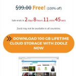 100 GB lifetime cloud storage with Zoolz For IOS, Andoid, Pc & Mac