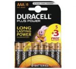 Duracell Plus Power Alkaline AAA Batteries Pack of 5+3 free, £2.49. C&C @ Argos