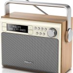 Philips Portable Vintage FM and DAB Radio - Wood (with code)