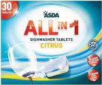 All in 1 dishwasher tablets x 30 £1.50 @ Asda