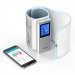 Koogeek Wireless Blood Pressure Monitor Cuff with Heart Rate Detection, Bluetooth Wifi BP Machine with code at Amazon sold by Home Victory